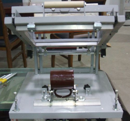 Manual screen cylinder printing machine for bottle/cup/pen surface curve press