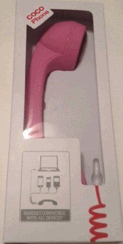 Retro 3.5mm Old Fashion Handset - (Rose Pink)