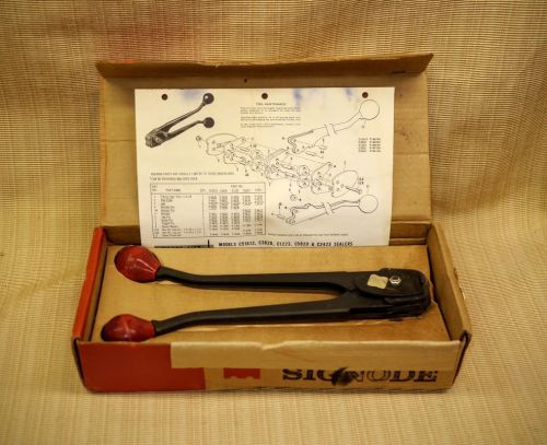 Nib new us signode steel plastic strapping clip seal crimper pallet band banding for sale