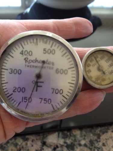 ROCHESTER THERMOMETER 150 - 750 * 3&#034; DIAL bonus tel tru