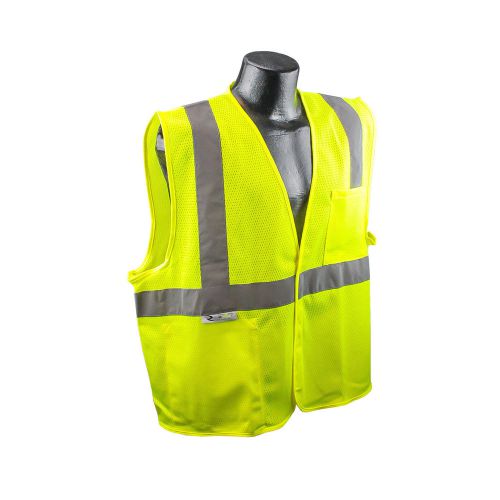 Radians safety vest ansi class 2 lime high visibility reflective sv2gm for sale