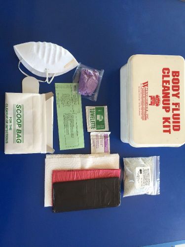 Case Of 10 Wesco Body Fluid Clean Up Kit Complete And Sealed