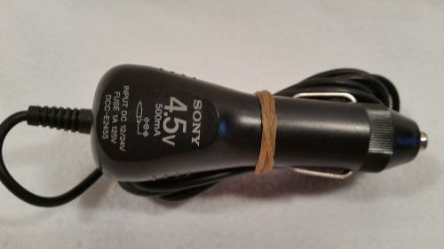 Sony car charger dcc-e2455 4.5v 500ma input dc 12/24v fuse1a 125v for sale