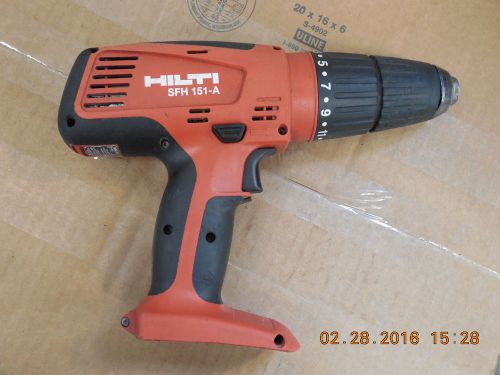 HILTI SFH 151-A cordless 15.6V hammer drill/drill/driver bare tool used (875)