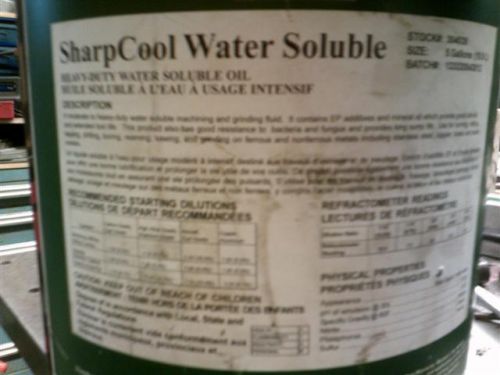 1 Quart Sharpcool concentrated grinding milling sawing fluid coolant lubricant