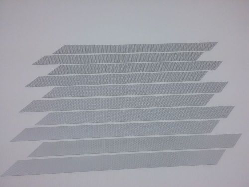 &#039;10 &#039; {{{ Silver Reflective Tape Strips }}} 1&#034; x 17&#034; Slanted Cut Ends