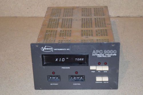 ** VEECO APC 2000 APC2000 AUTOMATIC PRESSURE CONTROLLER