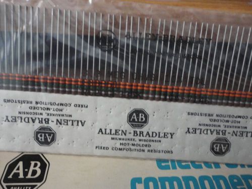 NOS 50PCS ALLEN BRADLEY 3.3MEG-1/2W-10% RC20GF335K CARBON COMP. RESISTOR
