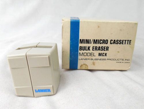 Lanier Mini Micro Cassette Magnetic Tape Bulk Eraser audio microcassette MCX vtg