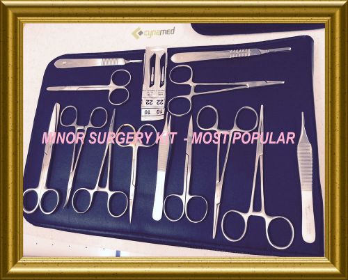73 ea. or. grade minor surgery laceration suture kit set surgical instruments for sale