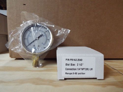 2.5 inch 0-60 psi/bar pressure gauge for sale