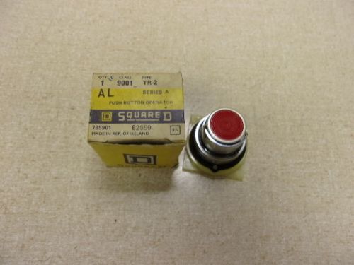 NEW Square D TR2 9001 Series A Red Push Button Operator Switch *FREE SHIPPING*
