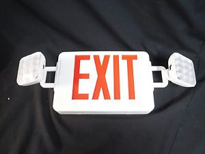 Torchstar all led dual/single face combo exit sign and emergency light for sale