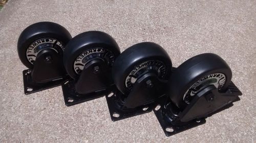 Cornwell 6&#034; heavy duty swivel with brake casters for sale
