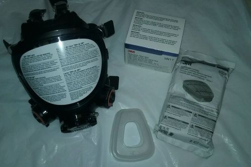 3M 7800S-L Full Face Respirator Large  Silicone Full Facepiece NEW With Extras