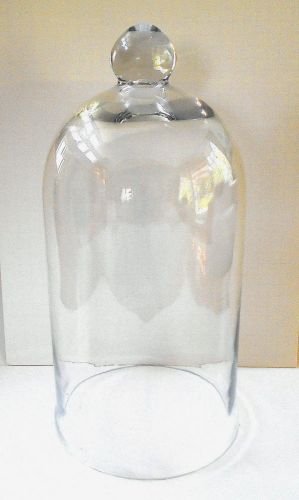 Vintage Laboratory Bell Jar Vacuum Chamber Lab Glass Cloche X-TALL 16&#034;  Dome