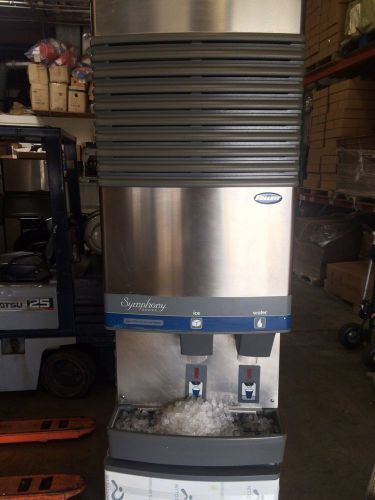 Used Follett 50CT400A Symphony 400 lbs Nugget Ice &amp;Water Dispenser w/ Stand 115V