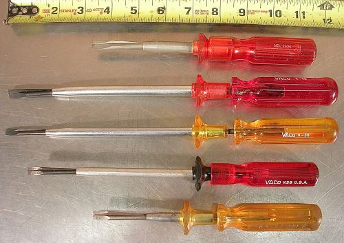 Vaco &amp; quick-wedge slotted screwholding screwdriver set-k34, k36, k38, k48, 2354 for sale