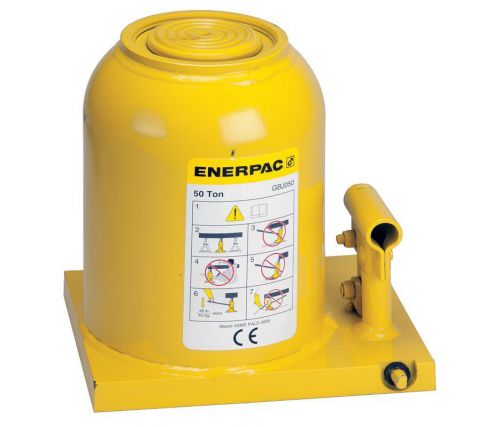 Enerpac Industrial Bottle Jack, 50 Tons, Lifting Max 15- 13/16&#034;, GBJ050, /IG3/