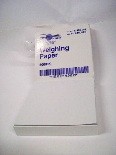 VWR Weighing Paper 6&#034; x 6&#034; 12578-201 500 Pack