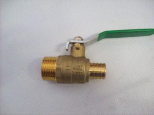 3/4&#034; mpt ball valve x 3/4&#034; pex box of 10 for sale