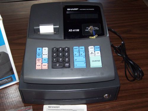 Sharp XE-A106 Electronic Cash Register W/2 Keys