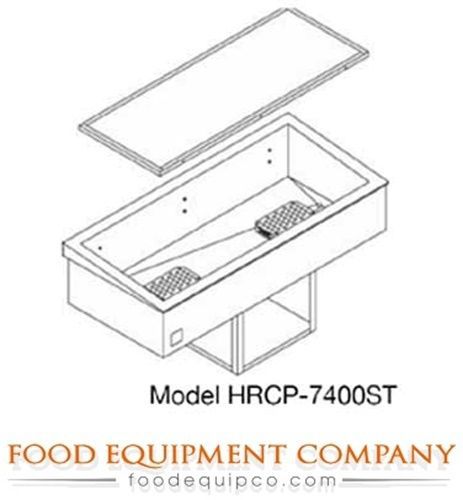 Wells hrcp-7600st slope top hot/cold drop in unit 6-pan size single tank... for sale