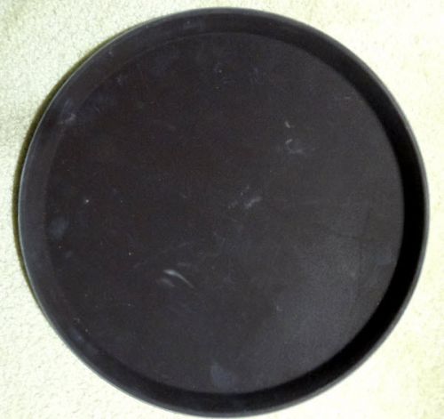 14&#034; ROUND SERVING TRAY SLIP RESISTANT DRINK FAST FOOD CAFETERIA RESTAURANT