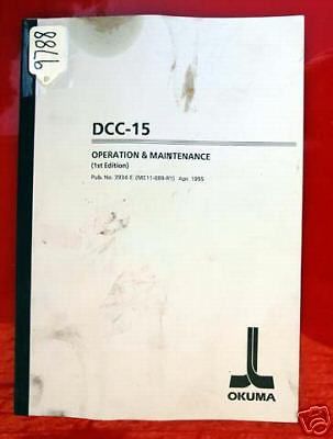 Okuma DCC-15 Horizontal Drilling Center Manual 3934-E (ME11-089-R1) Inv. 9788