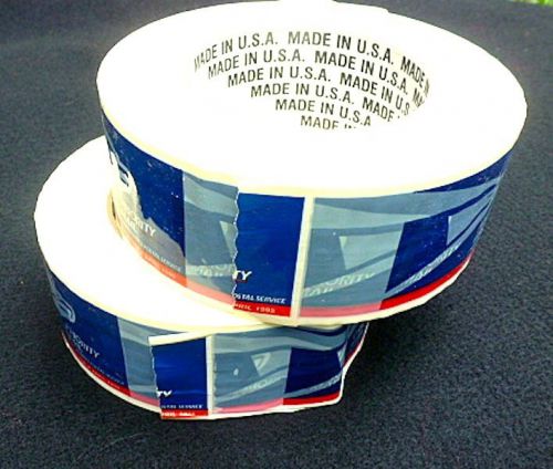 (2) Full Rolls USPS  Priority Mail Tape - 2 Inch - Eagle Logo (1997)