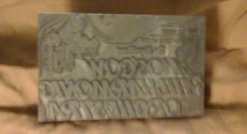 -Vintage Letterpress Printers Blocks of Philharmonic Orchestra Moscow