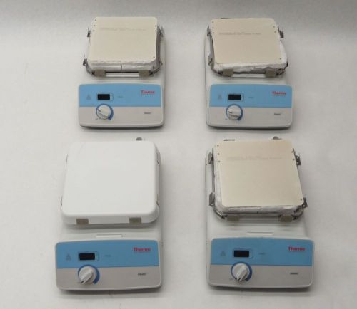 LOT OF 4 THERMO SCIENTIFIC CERAMIC DIGITAL HOT PLATE HP88857100 120VAC PARTS