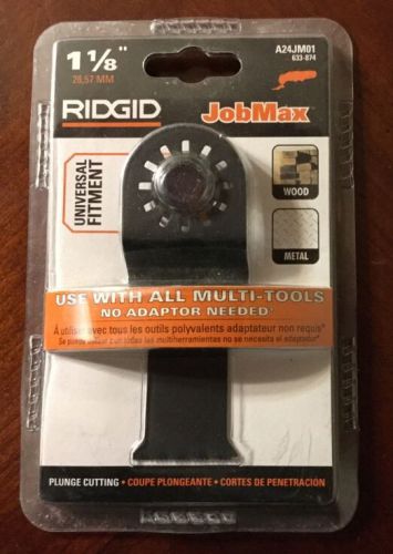 NEW Ridgid Jobmax A24JM01 1-1/8&#034; Plunge Cut Blade Cutting Tool Universal Fitment