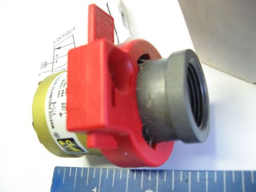 Master pneumatic 3/4&#034; lockout tagout air valve v35-6 for sale