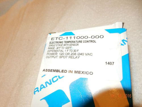 NEW  Ranco ETC-111000 Electronic Temperature Control with Sensor 3ZP77