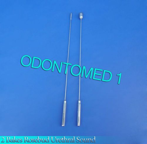 2 Pcs Bakes Rosebud Urethral Sounds 4mm+12mm