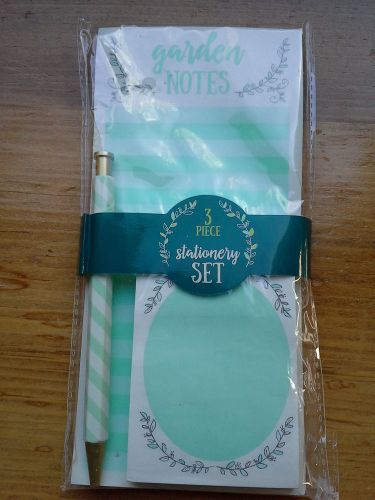 Target Dollar Spot Garden Notes Stationary 3 Piece Set for Condren Spade