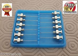 Reusable Hypodermic Veterinary Needles 12 Pieces 24 G x 8/4 Inch Free Shipping