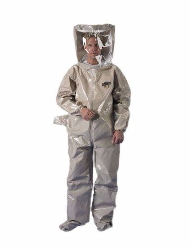 Lakeland chemmax 4 tes level b taped seam encapsulated suit xl tan new for sale