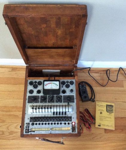 Vintage Precision Vacuum Tube And Set Tester Series 920 Working With Test Leads