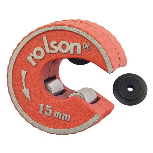 15mm Rotary Action Copper Pipe Cutter - Rolson Quality Diy Hand Tools (22406)
