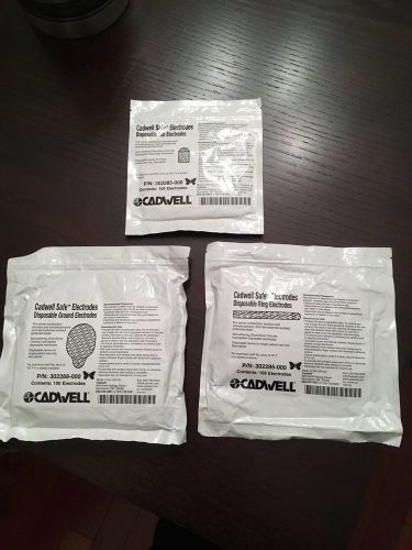 300 Cadwell EMG Disposable Ground Tab And Ring Electrodes EEG