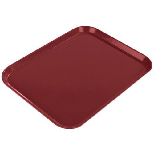 Carlisle glasteel fiberglass tray, rectangular, 16-3/8 x 12 in, cherry red, 12ea for sale
