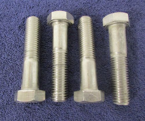 Machine hex bolt hex cap screw 3/4&#034;-10 x 3-1/2&#034; stainless 18-8 qty 4 j60 for sale