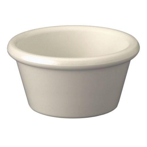 Gessner 0391 BONE Melamine 1.5 Oz Smooth-Side Ramekin - 24 / CS New