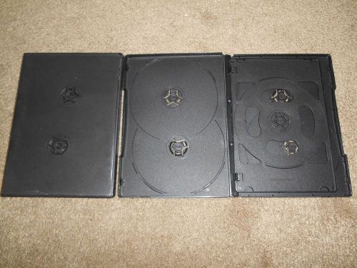 1 Black Multi 5 Disc CD DVD Case, Standard Size 14mm