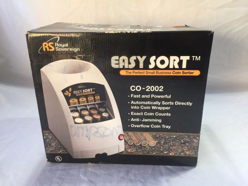 Royal Sovereign Easy Sort CO 2002 The Perfect Small Business Coin Sorter