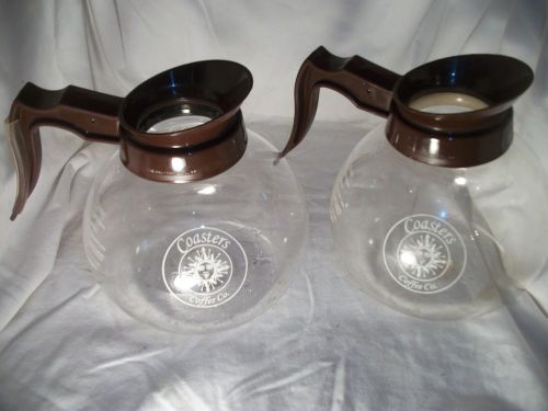 SET OF 2 SCHOTT  COASTERS COFFEE CO  Decanters Pots Carafes for Coffee Maker