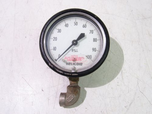 HELICOID 2272 E1E1E9A000000 PRESSURE GAUGE 0-100PSI ***XLNT***