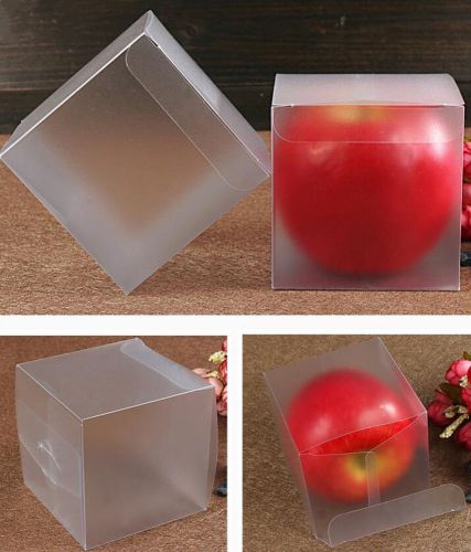 PVC Matte Clear Plastic Box for Wedding Party Favor Chocolate Candy Box